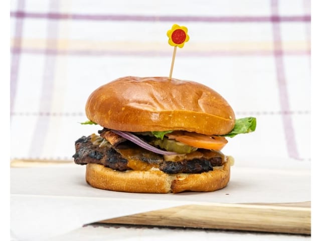 Classic Bacon & Cheddar Burger.