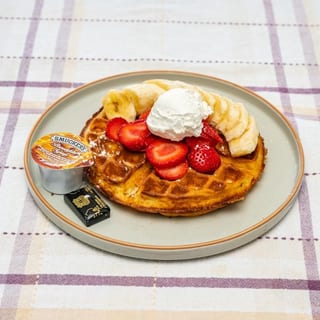 Strawberry & Banana Belgian Waffle