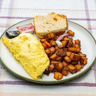 Bacon, Avocado & Swiss Cheese Omelette